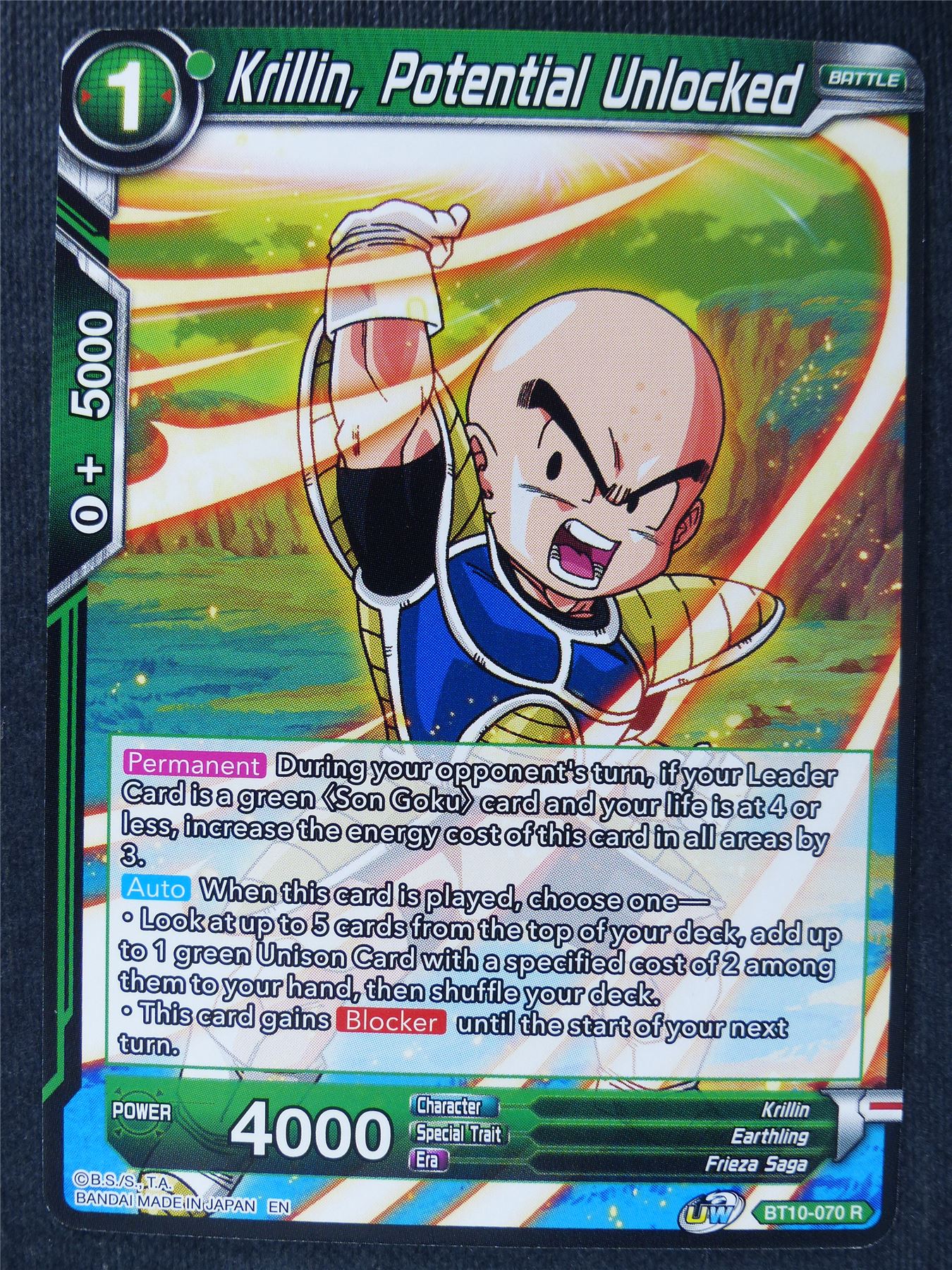 Krillin Potential Unlocked - Dragon Ball Super Cards #3A