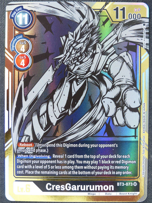 CresGarurumon BT3-073 SR Alt Art - Digimon Cards #YL