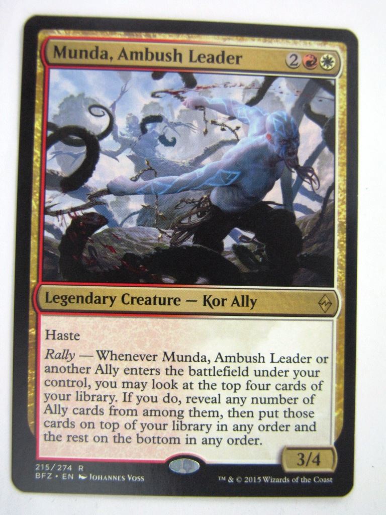 MTG Magic Cards: MUNDA, AMBUSH LEADER # 4E64