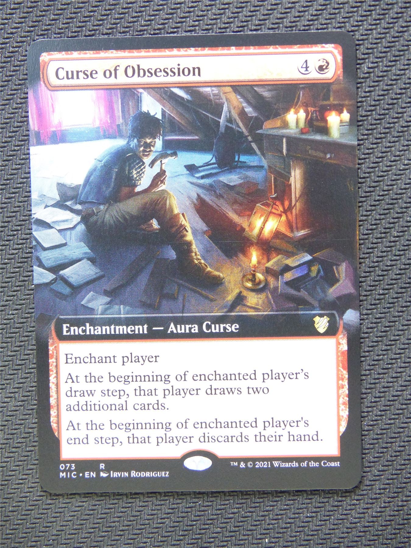 Curse of Obsession Extended Art - Innistrad - Mtg Card #3KJ