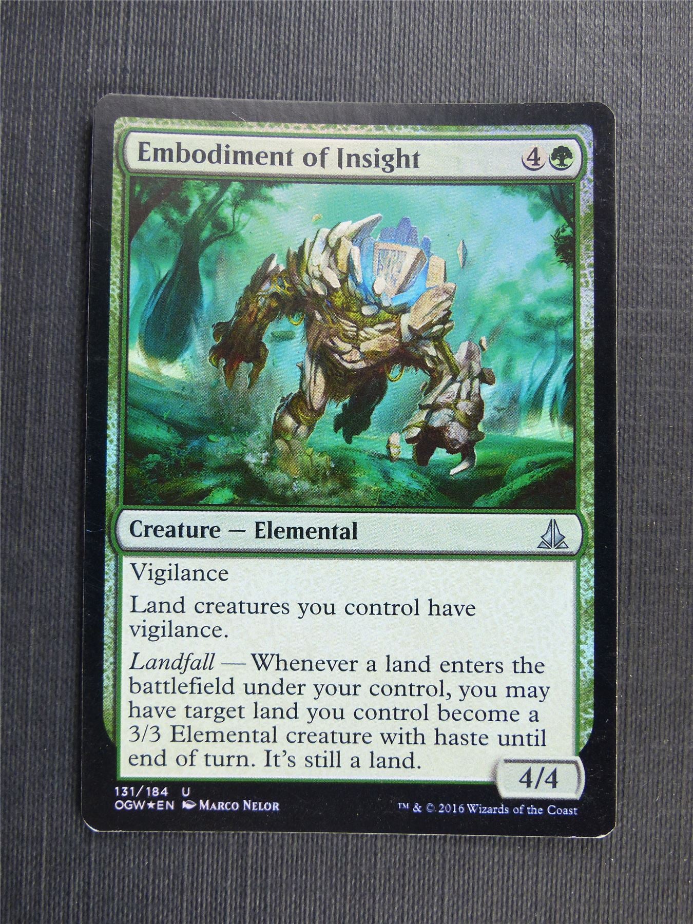 Embodiment of Insight Foil - Mtg Magic Cards #55S