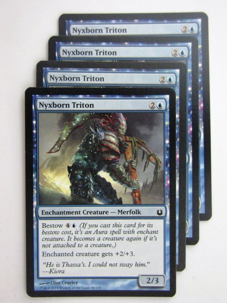 MTG Magic Cards: NYXBORN TRITON x4 Born of the Gods playset # 24B94
