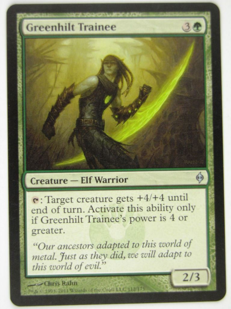 MTG Magic: the Gathering Cards: GREENLIFT TRAINEE: NPH