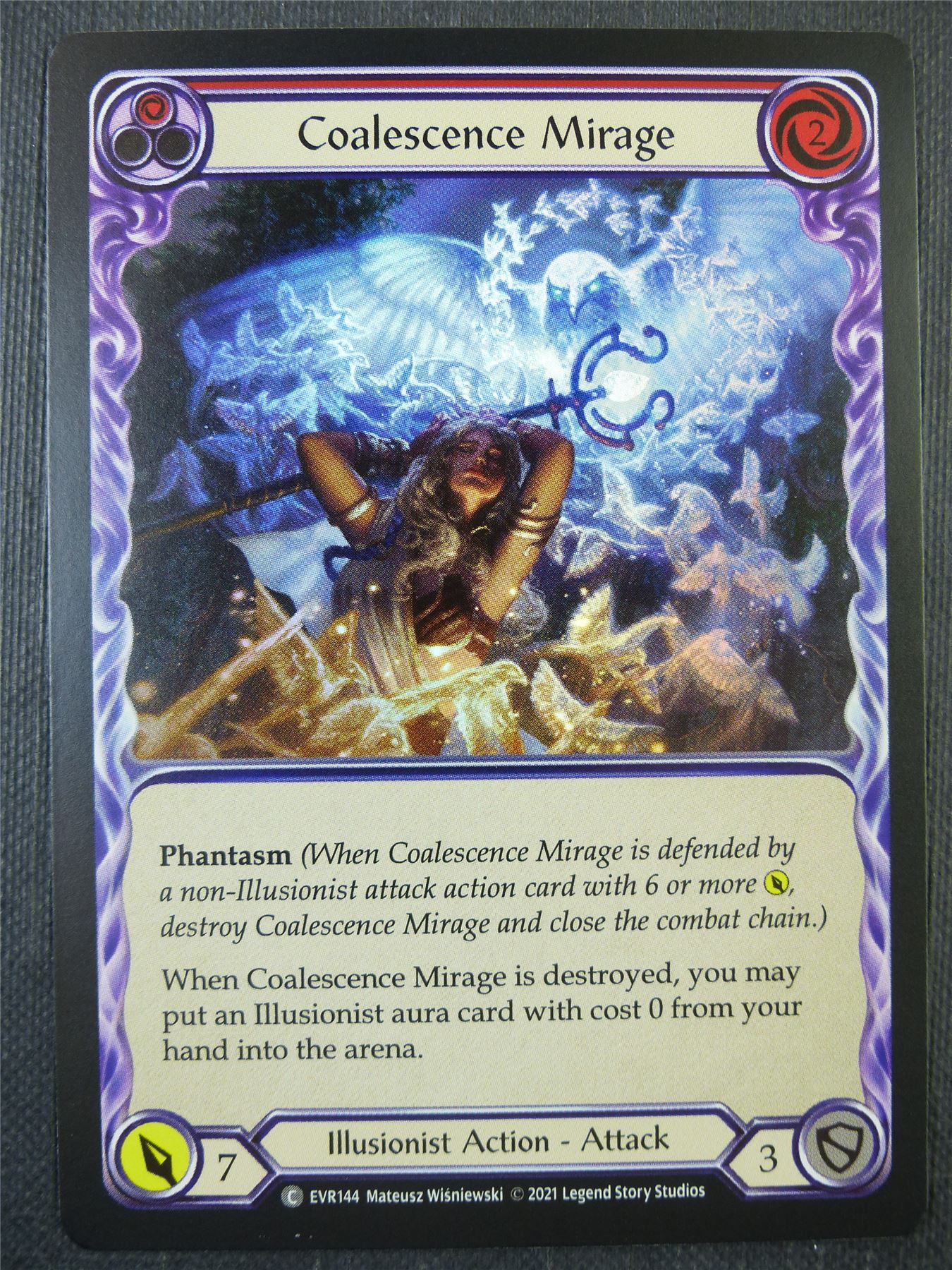 Coalescence Mirage Red Foil - 1st ed Everfest - Flesh & Blood Card #6J2