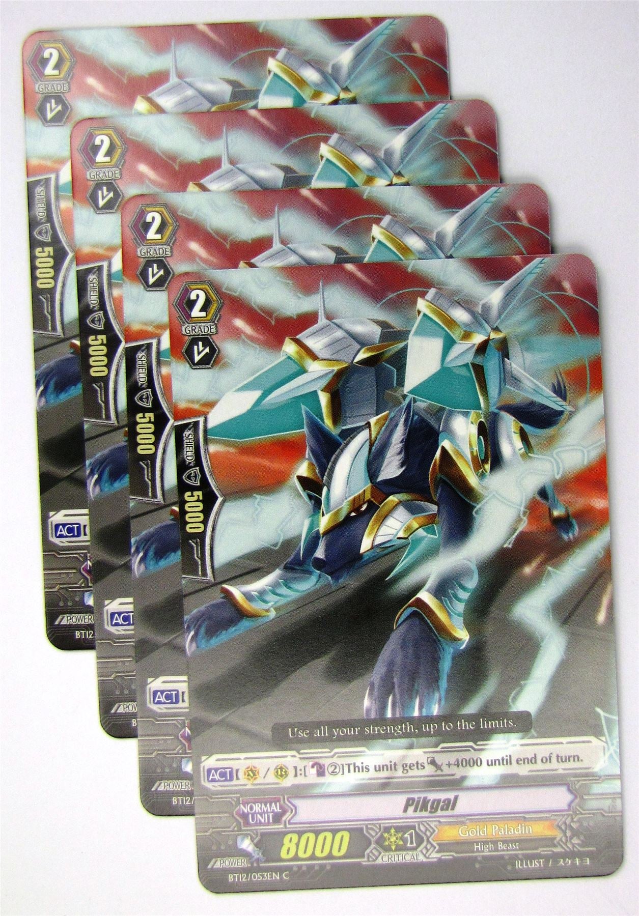 Cardfight!! Vanguard - Pikgal BT12/053EN x4