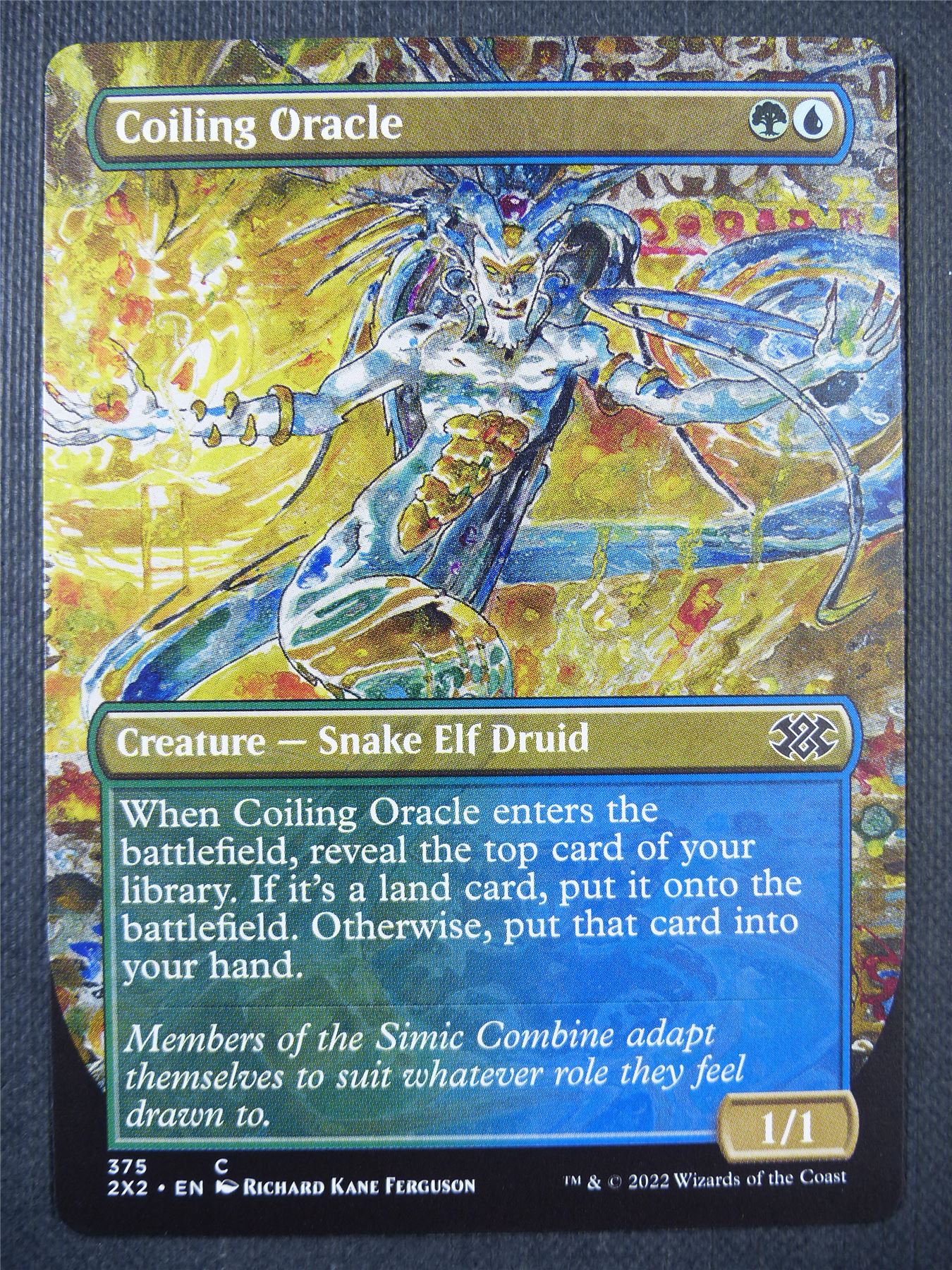 Coiling Oracle Borderless - Double Masters 2022 - Mtg Card #6RQ