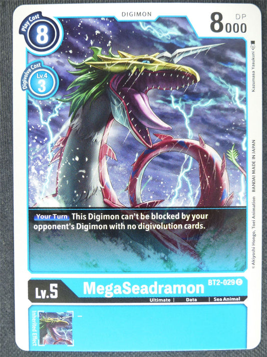 MegaSeadramon BT2-029 C - Digimon Cards #Z
