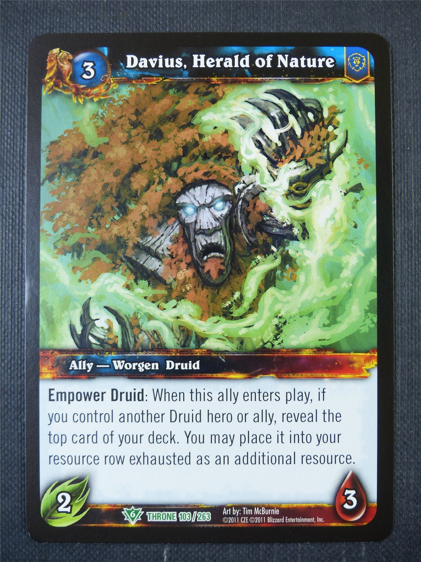 Davius Herald of Nature 103/263 - WoW Card #1D1