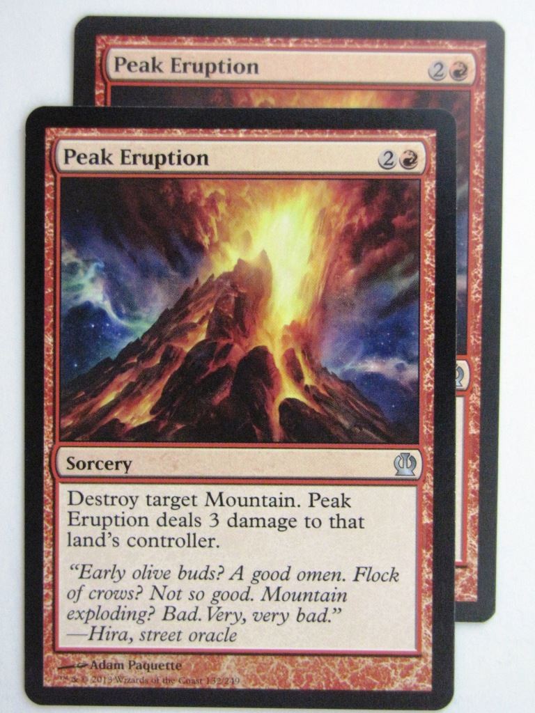 MTG Magic Cards: PEAK ERUPTION x2 Theros # 24C42