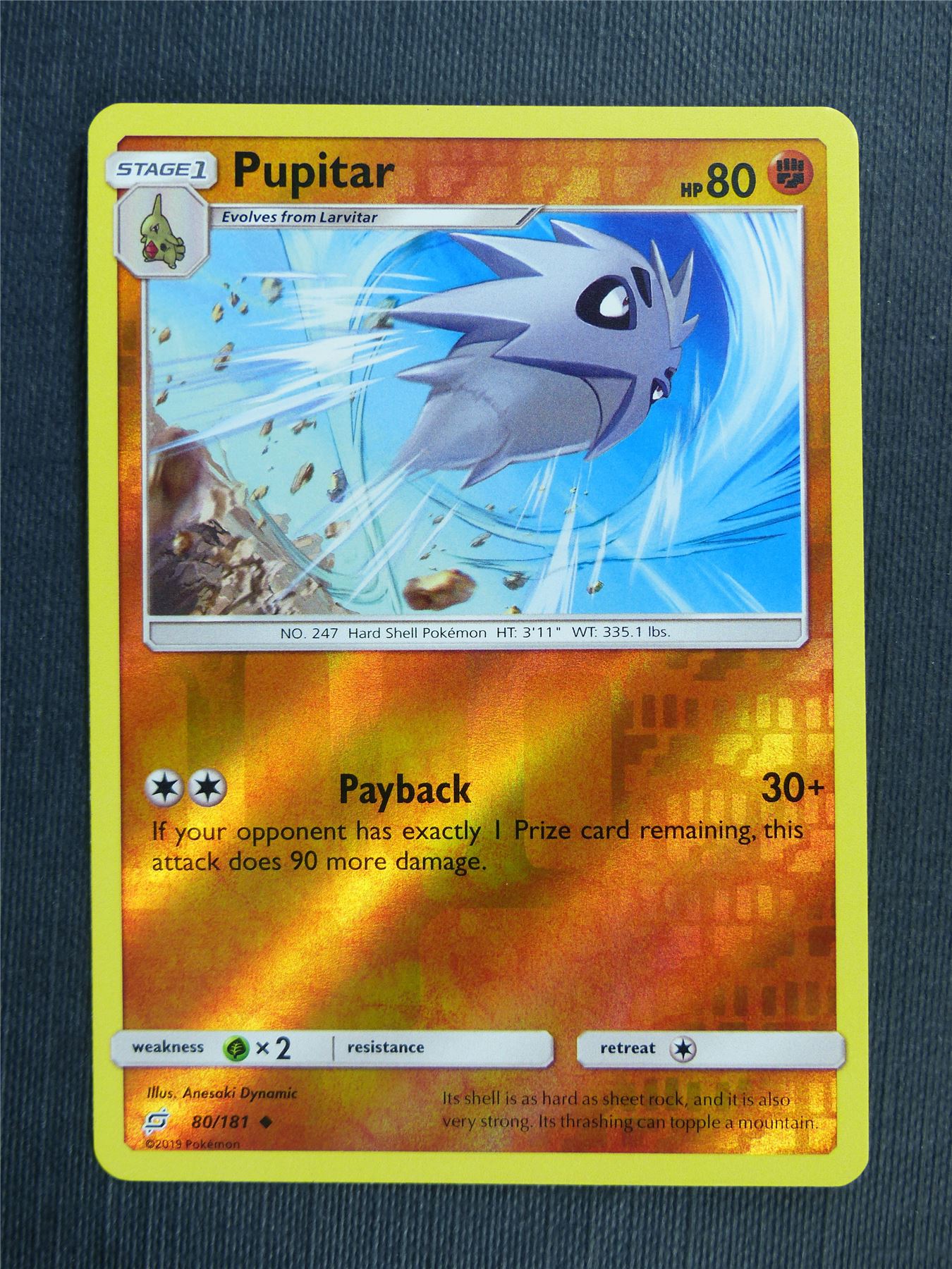Pupitar 80/181 Reverse Holo - Pokemon Cards #5O8 Archeron Pupitar 80/181 Reverse Holo - Pokemon Cards #5O8 Archeron