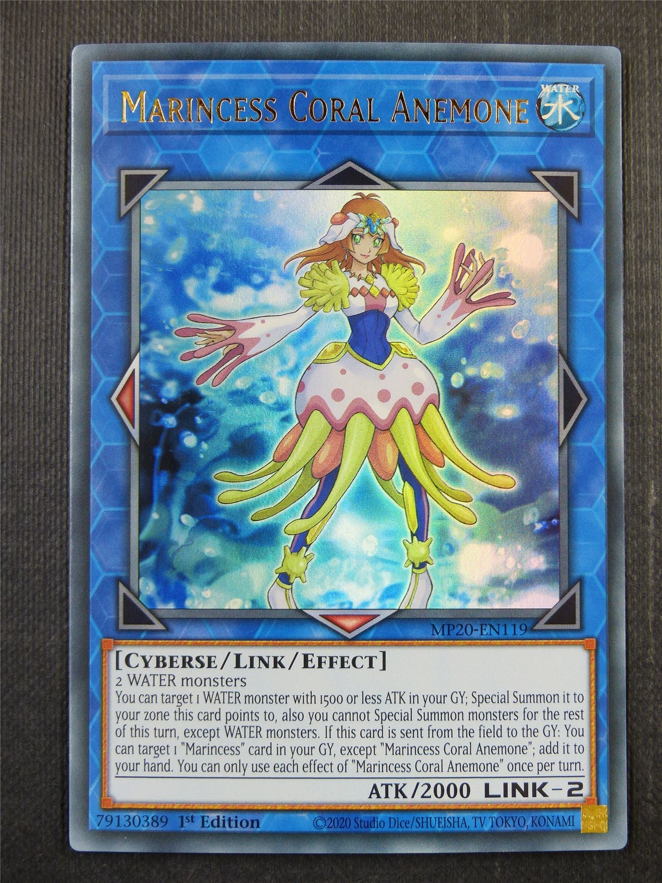 Marincess Coral Anemonte MP20 Ultra Rare - 1st ed Yugioh Card #3O7