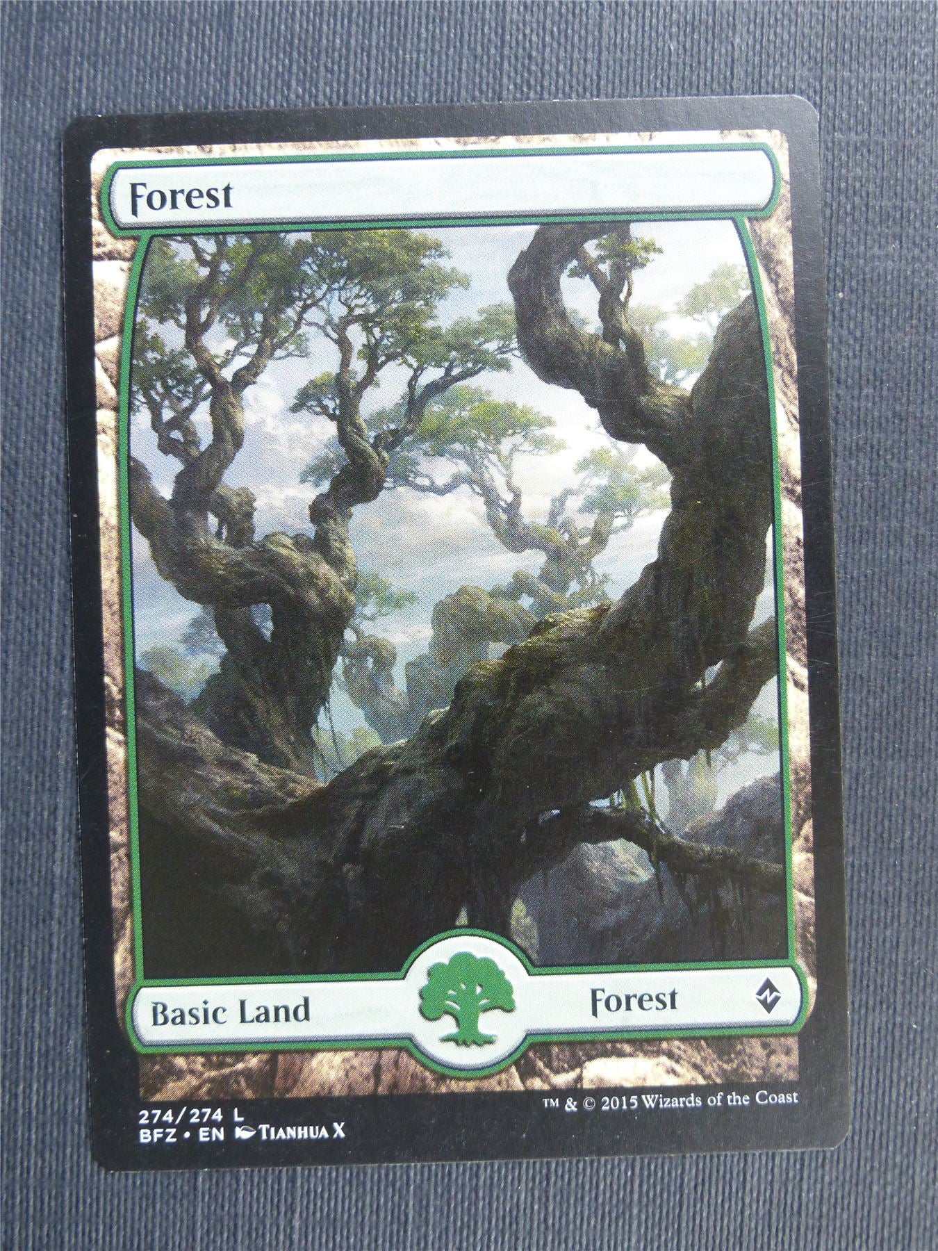 Forest 274/274 full art - Mtg Magic Cards #34P