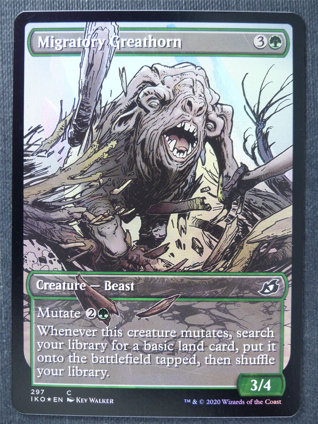 Migratory Greathorn Alt Art Foil - Mtg Magic Card #X6