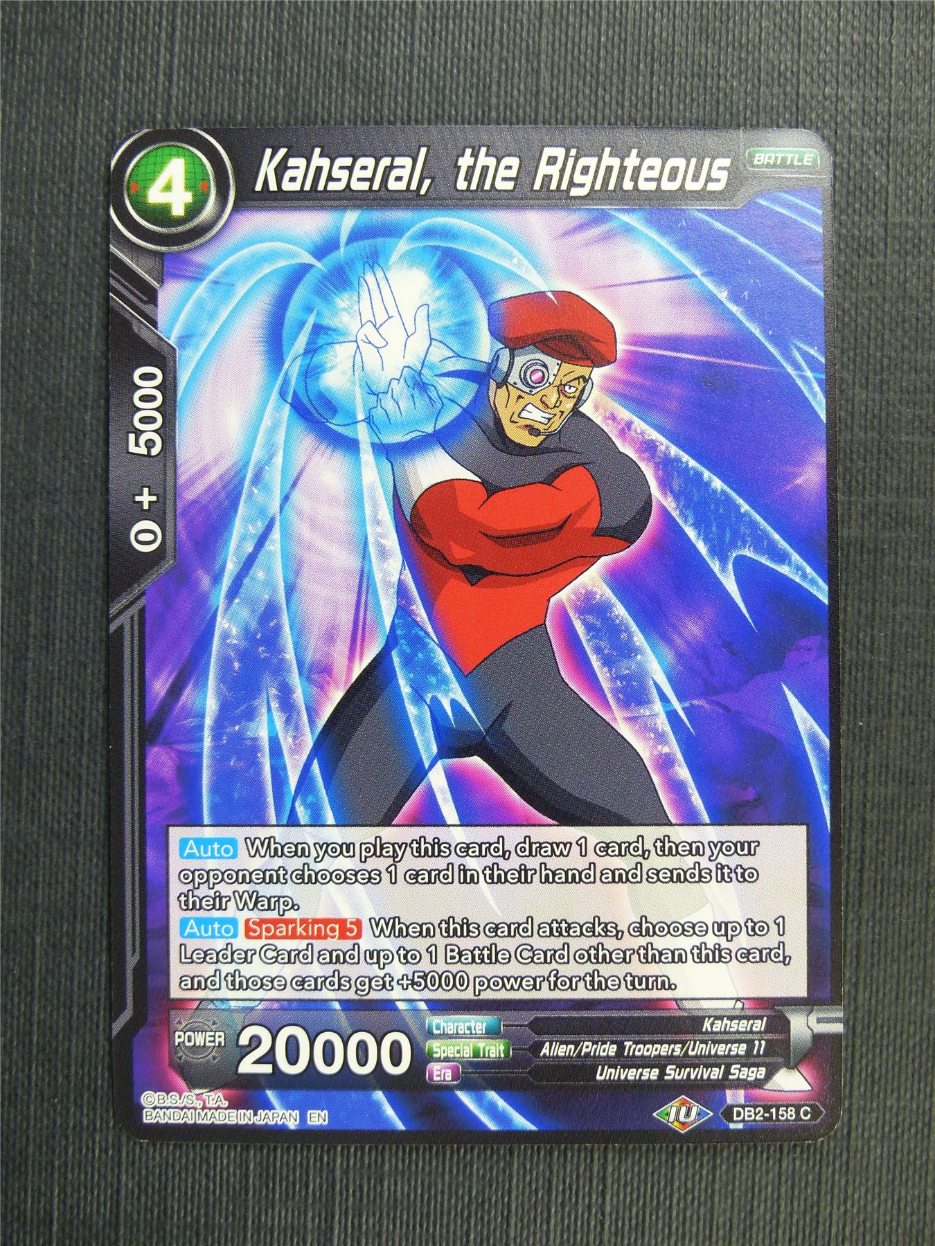 Kahseral the Righteous - DB2 Dragon Ball Super Card