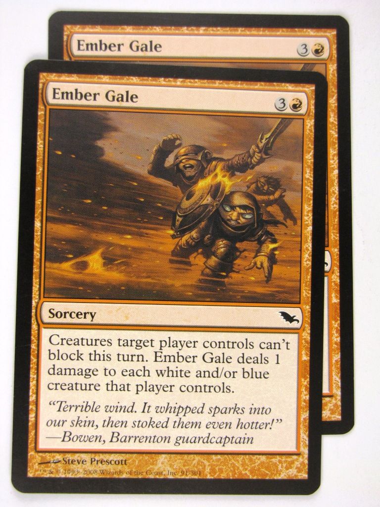 MTG Magic: the Gathering Cards: EMBER GALE x2: SHM