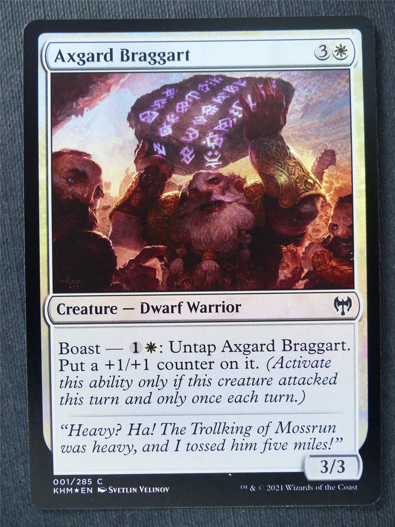 Axgard Braggart Foil - Mtg Magic Cards #X8