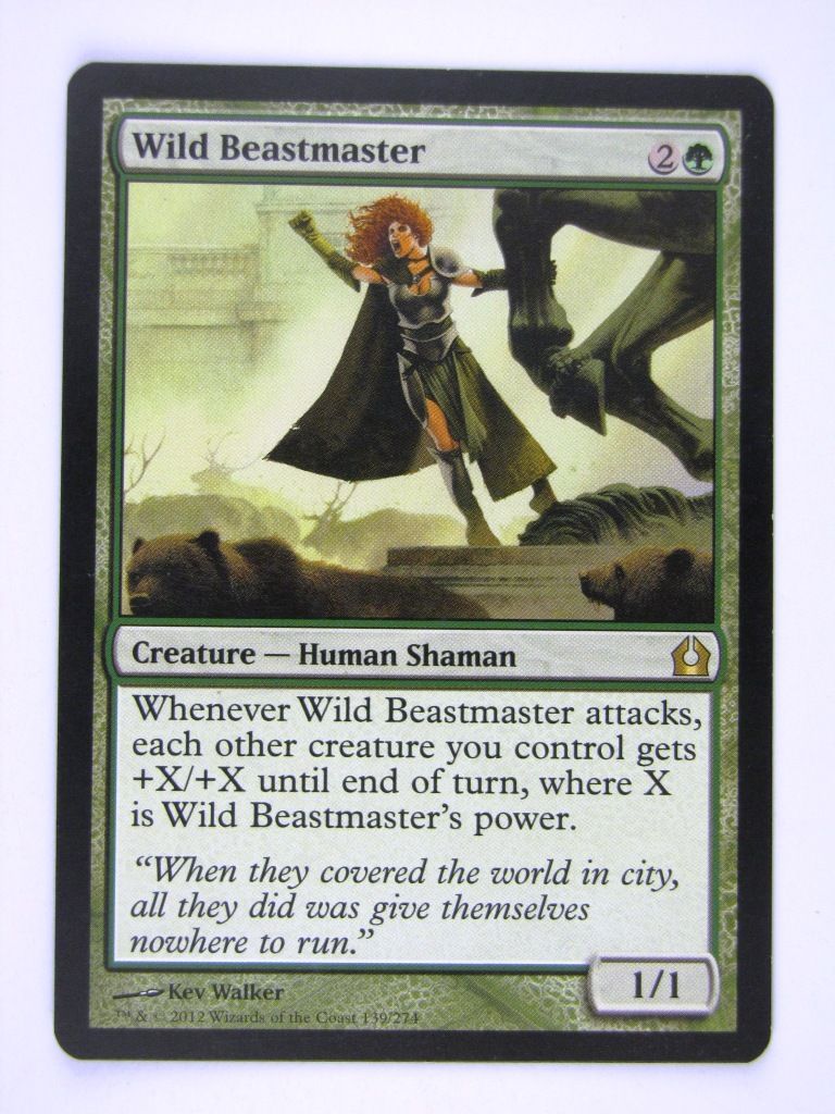 MTG played Cards: WILD BEASTMASTER # 13G38