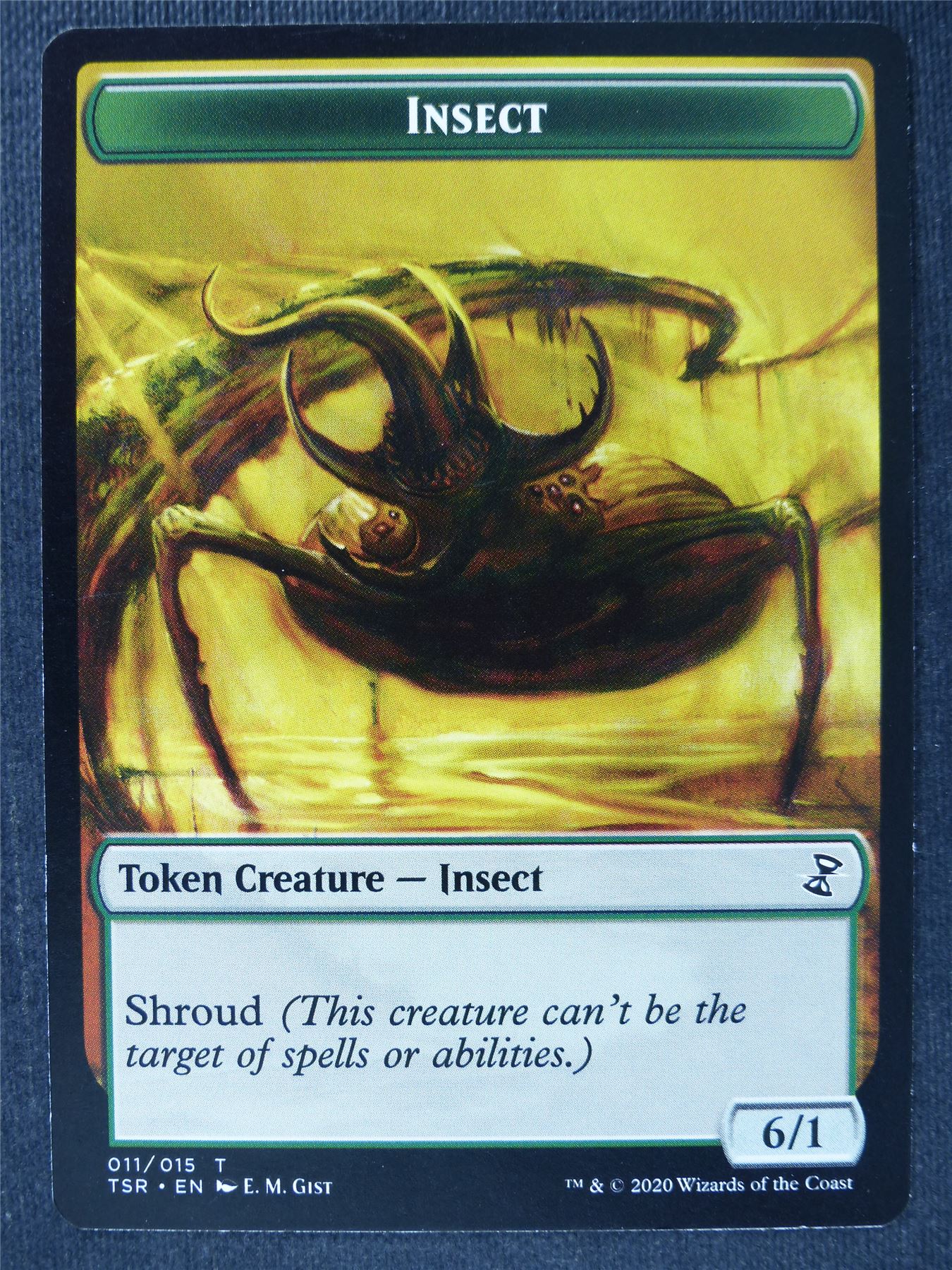 Insect Token - Mtg Magic Cards #6B