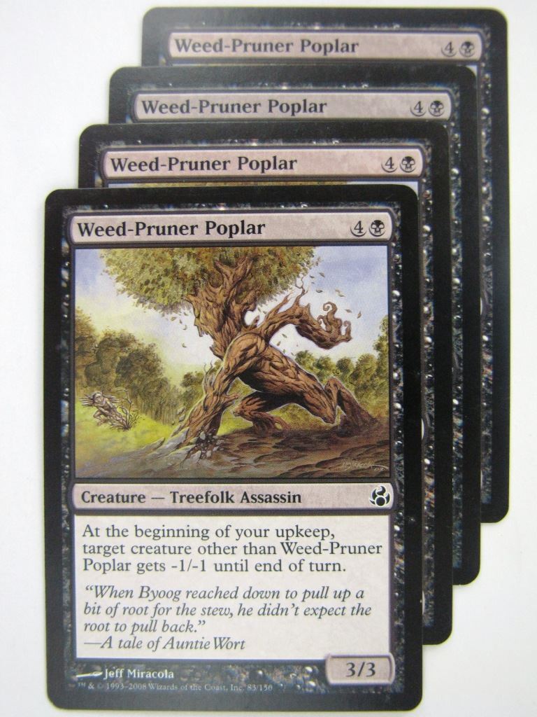 MTG Magic Cards: WEED-PRUNER POPLAR x4 # 8G65