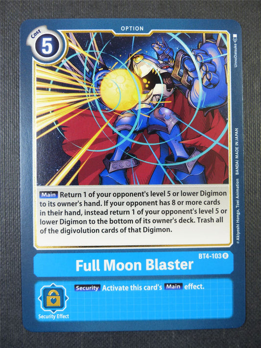 Full Moon Blaster BT4-103 R - Digimon Card #21U