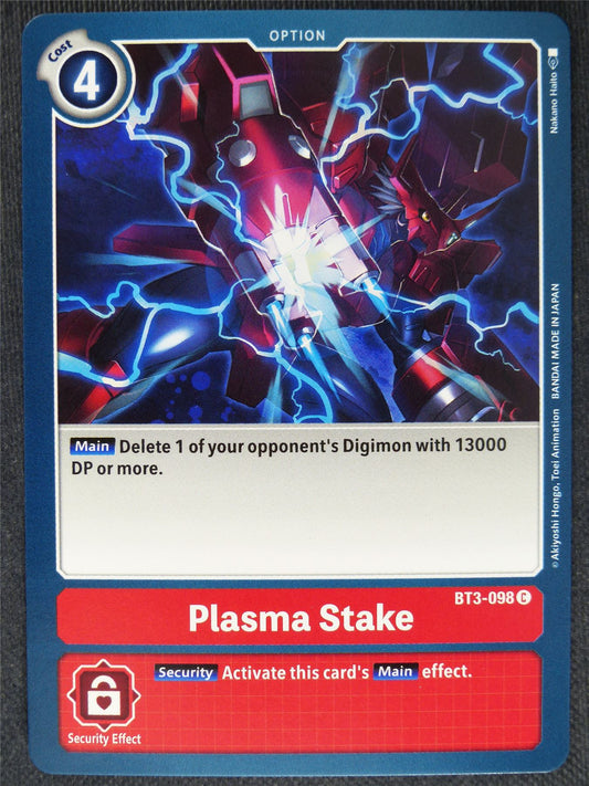 Plasma Stake BT3-098 C - Digimon Cards #1E
