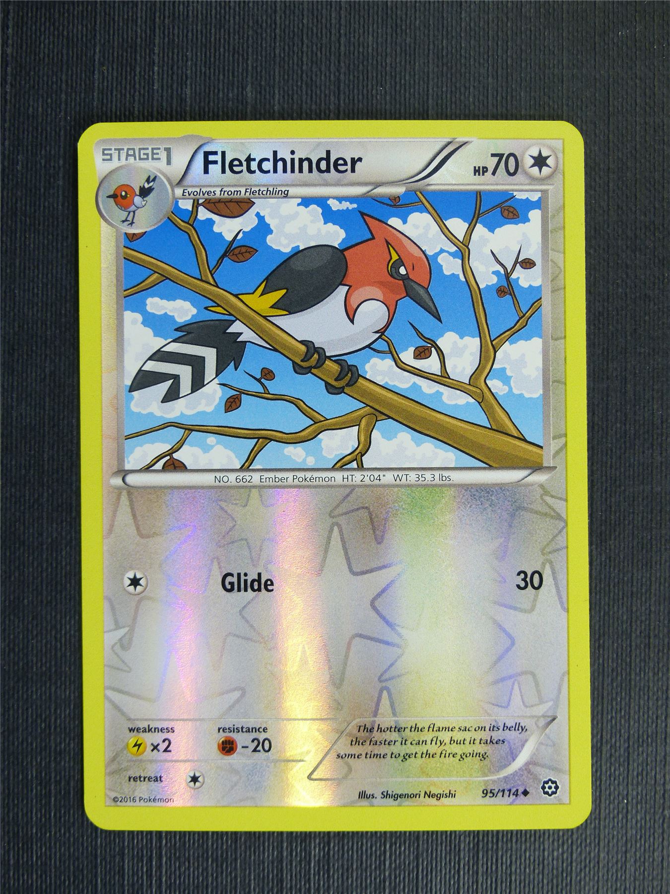 pokemon cards fletchinder Fletchinder 95/114 Reverse Holo