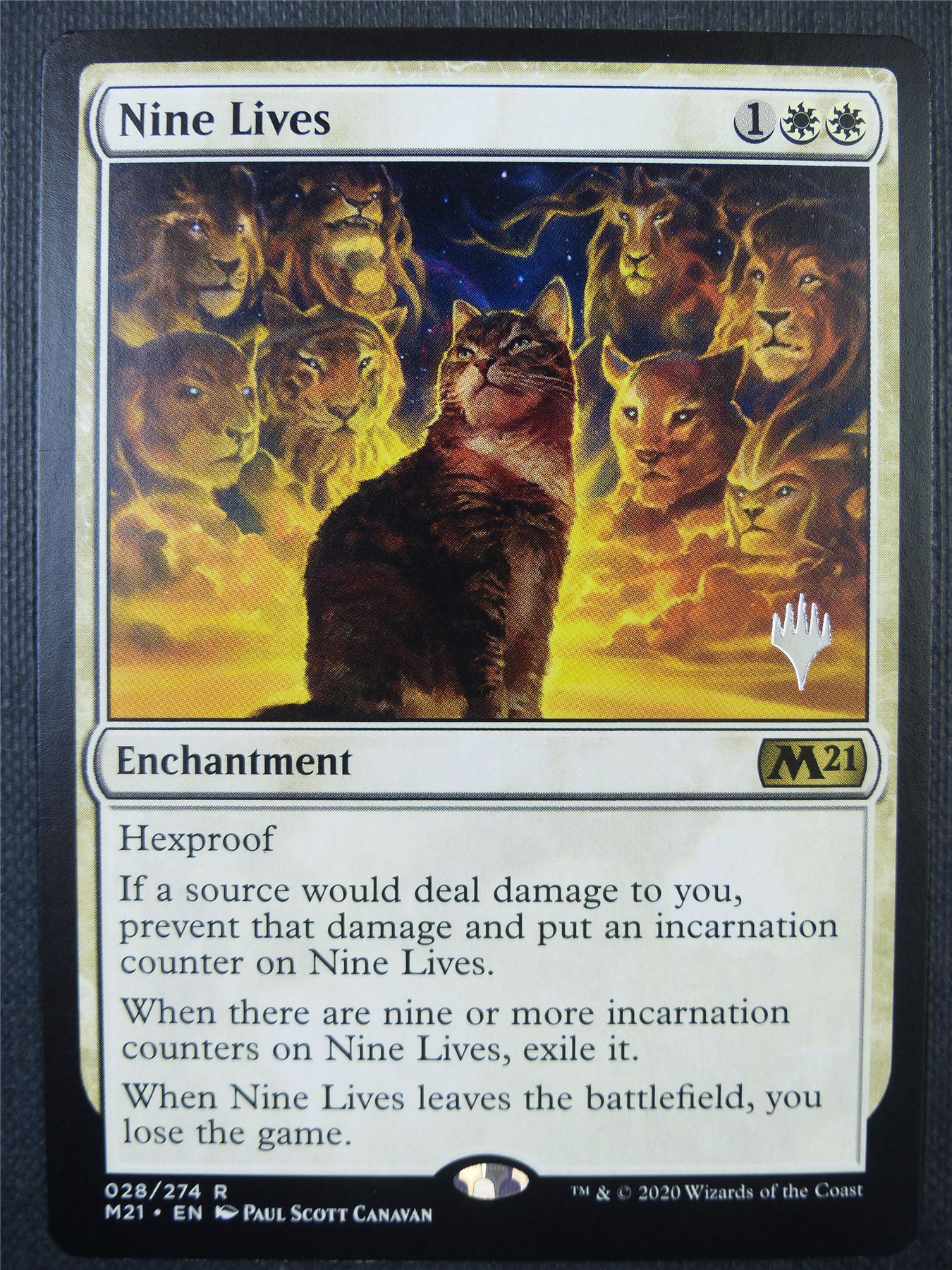 Nine Lives Promo stamped - Mtg Card #7LY