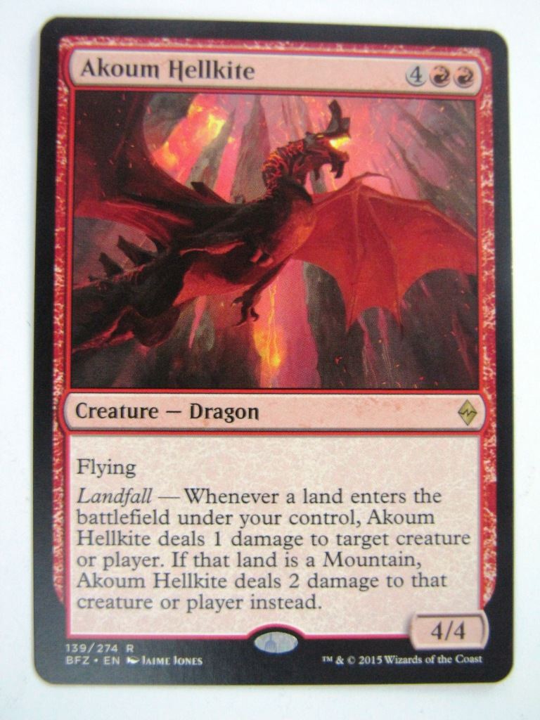 MTG Magic Cards: AKOUM HELLKITE # 4E44