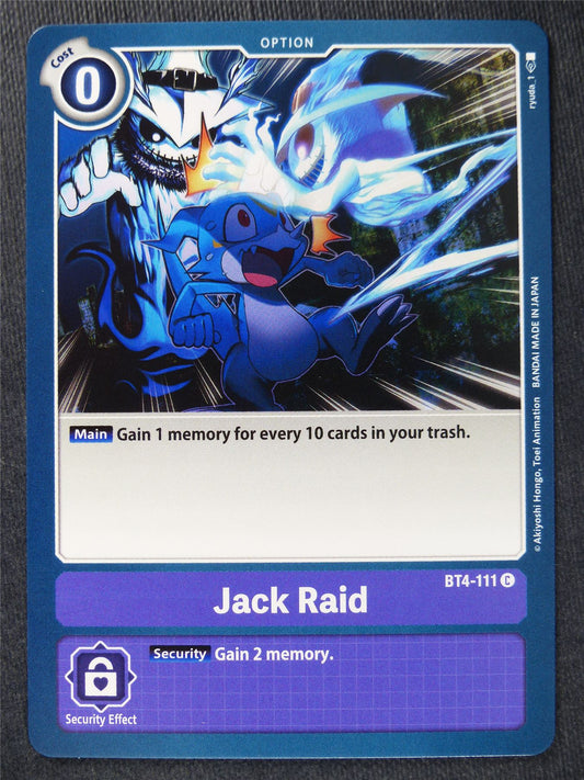 Jack Raid BT4-111 C - Digimon Cards #10V