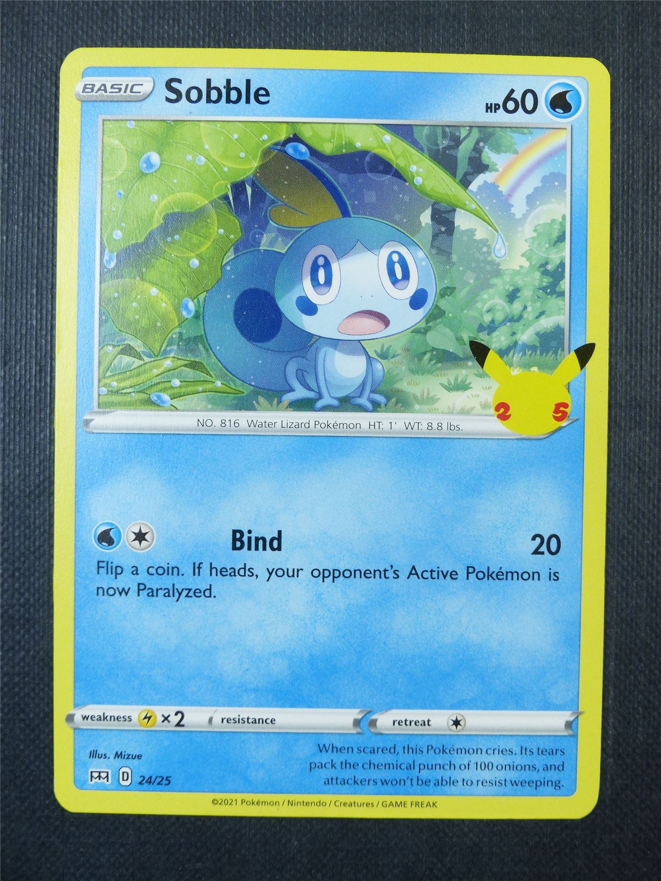 Sobble 24/25 McDonalds Promo - Pokemon Card #9QQ Sobble 24/25 McDonalds Promo - Pokemon Card #9QQ
