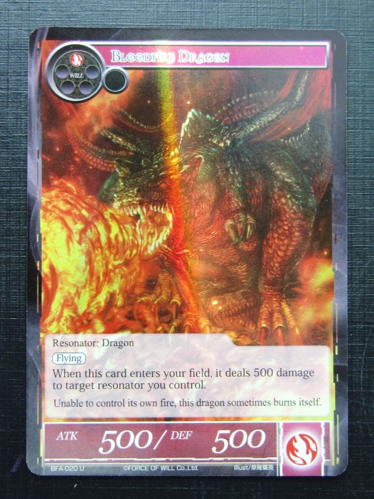 Force of Will Cards: BLOODFIRE DRAGON U FOIL # 26G2
