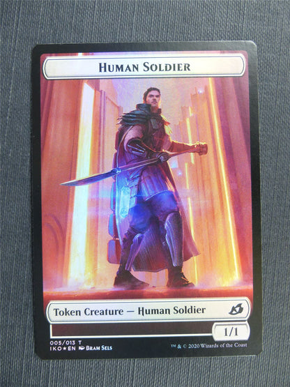 Dinosaur / Human Soldier Token Foil - IKO - Mtg Card