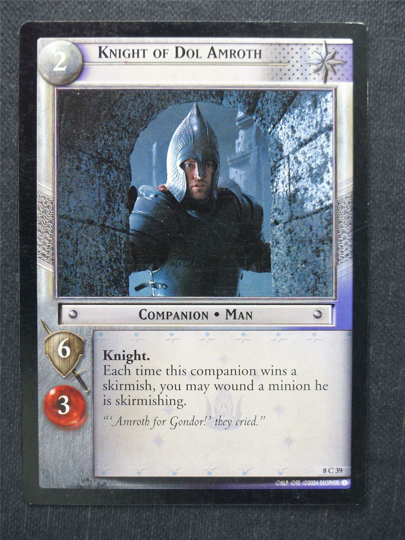 Knight of Dol Amroth 8 C 39 - LotR Cards #PD