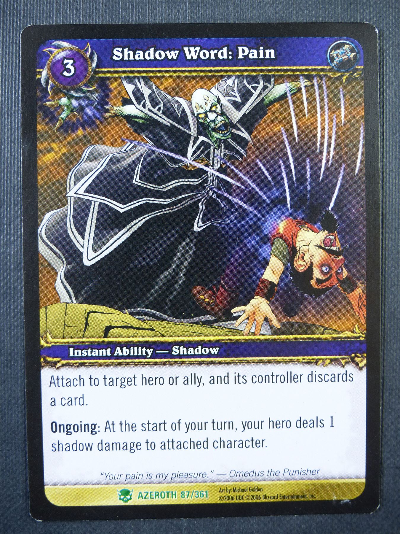 Shadow Word: Pain 87/361 - WoW Card #76D