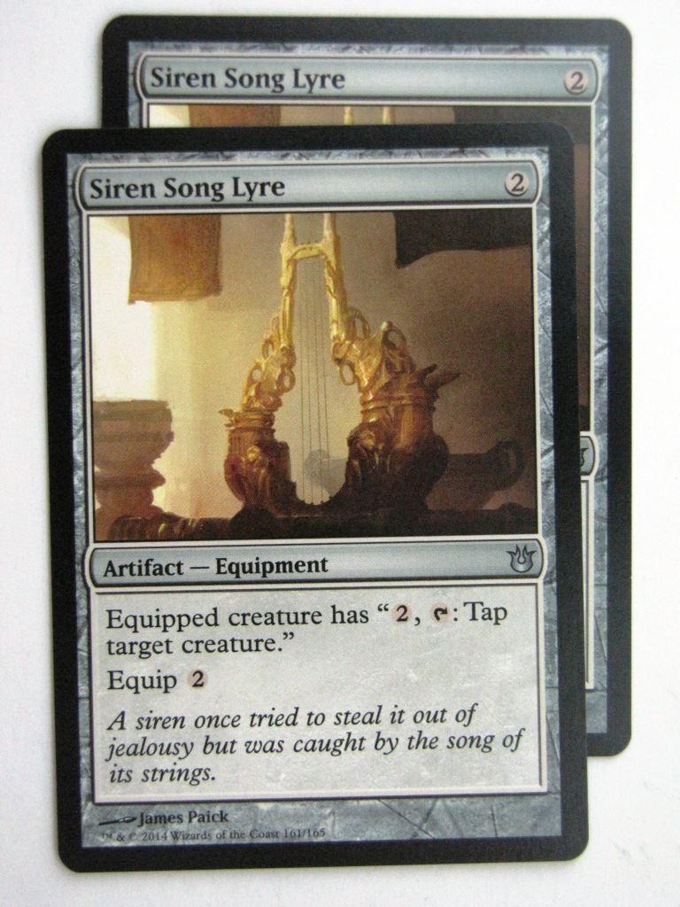 MTG Magic Cards: SIREN SONG LYRE x2 Born of the Gods # 24E82