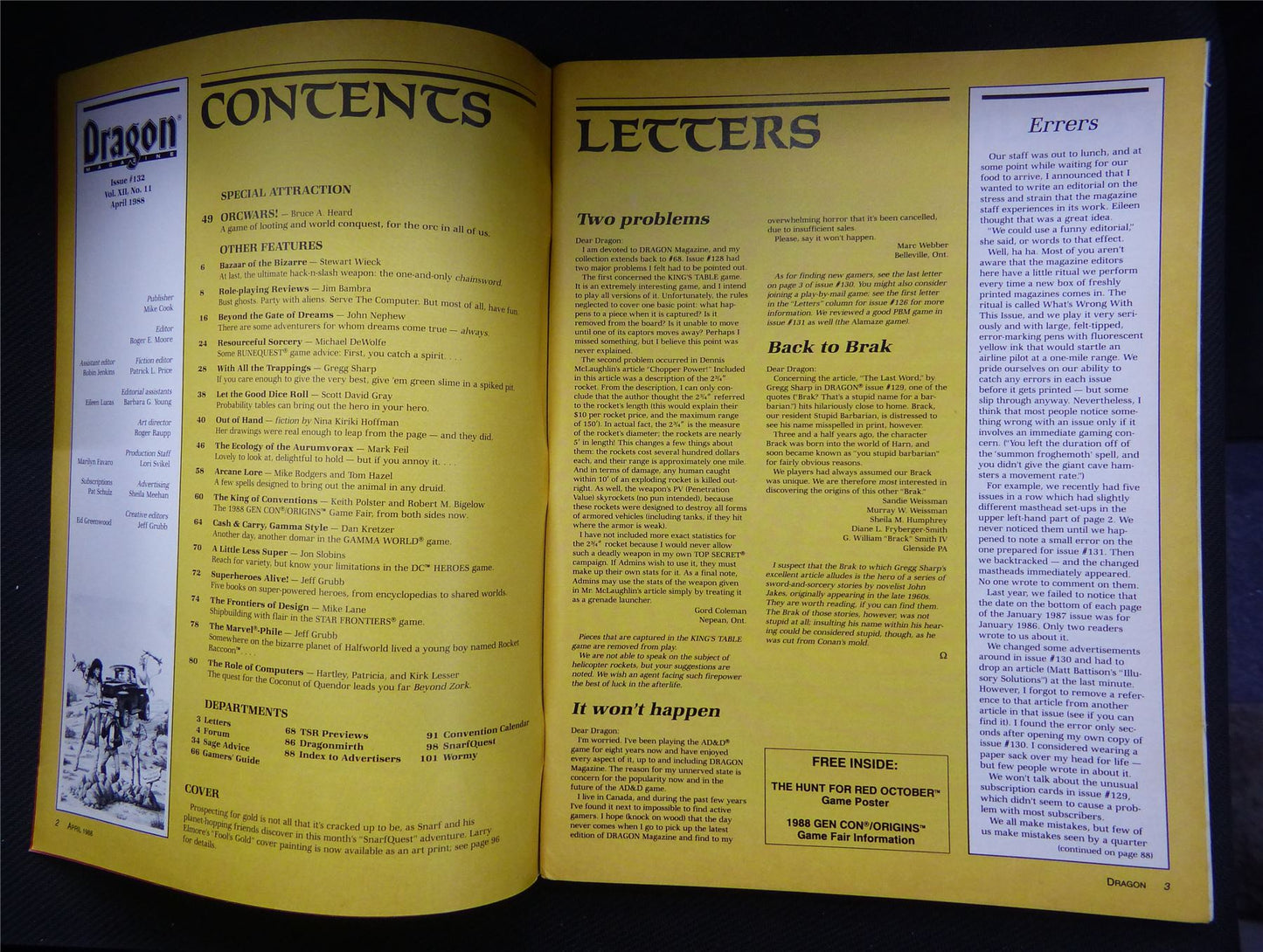 The Dragon Magazine D&D #132 1988 #17T