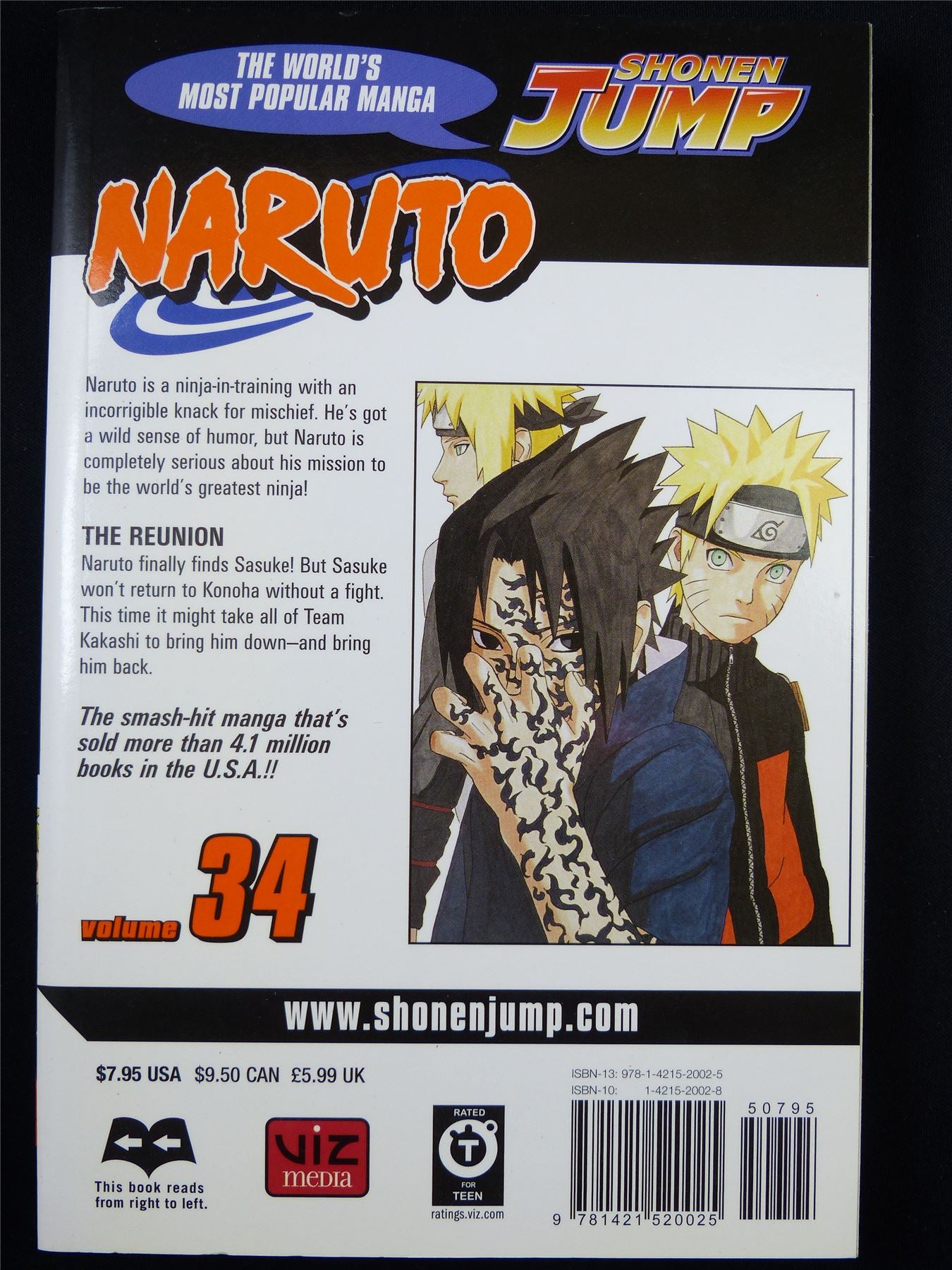 NARUTO Volume 34 - Shonen Jump Viz Manga #3IE