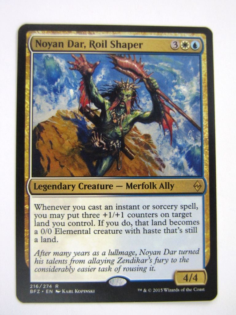 MTG Magic Played Cards: NOYAN DAR, ROIL SHAPER # 6J70