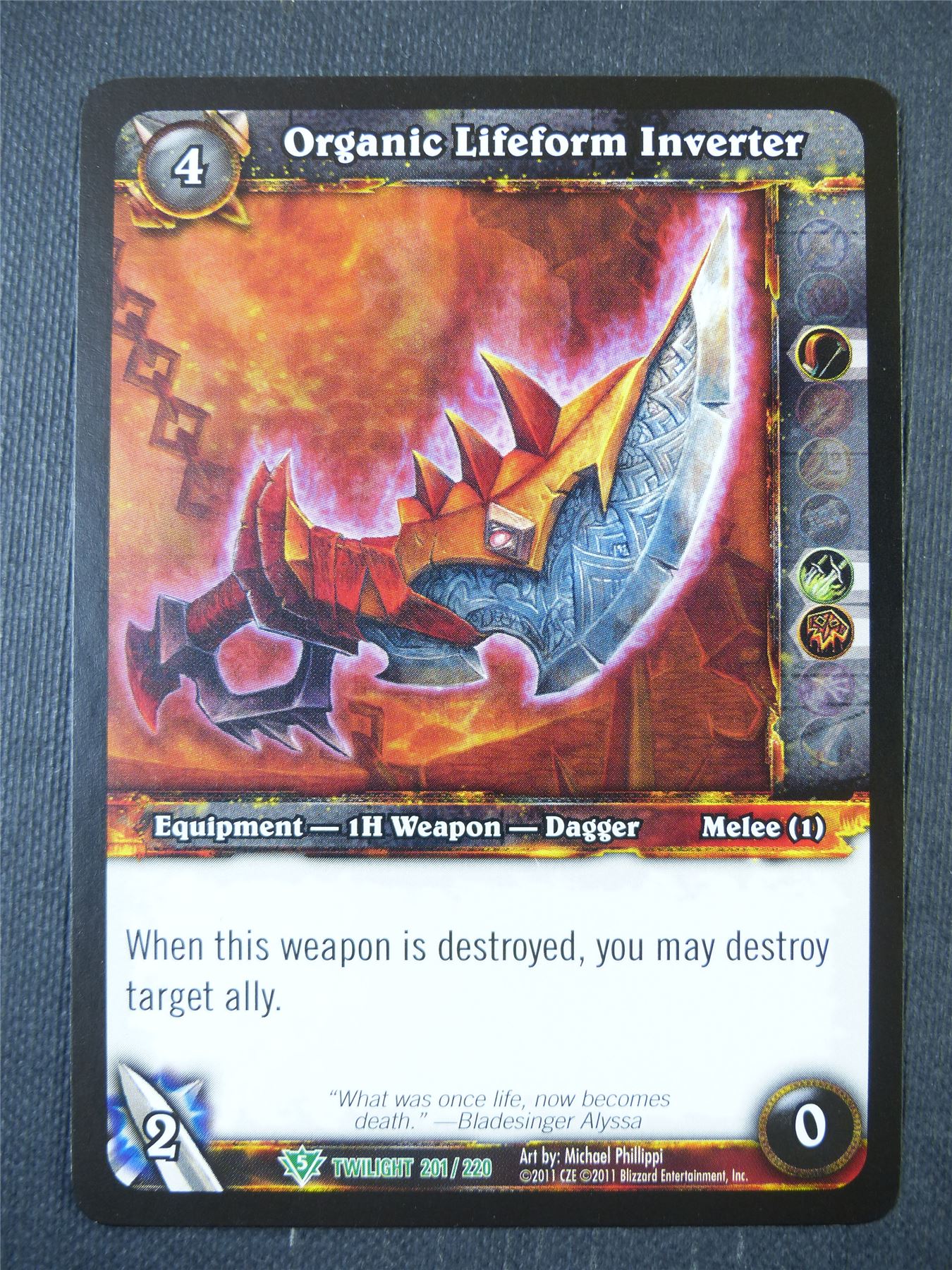 Organic Lifeform Inverter 201/220 - WoW Card #15M