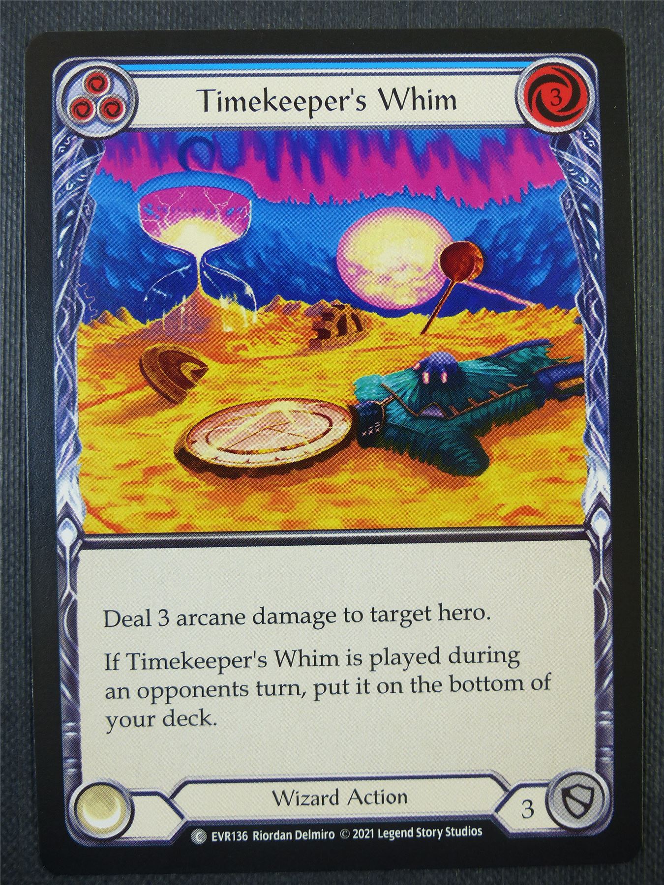 Timekeeper's Whim Blue - 1st ed Everfest - Flesh & Blood Card #6CX