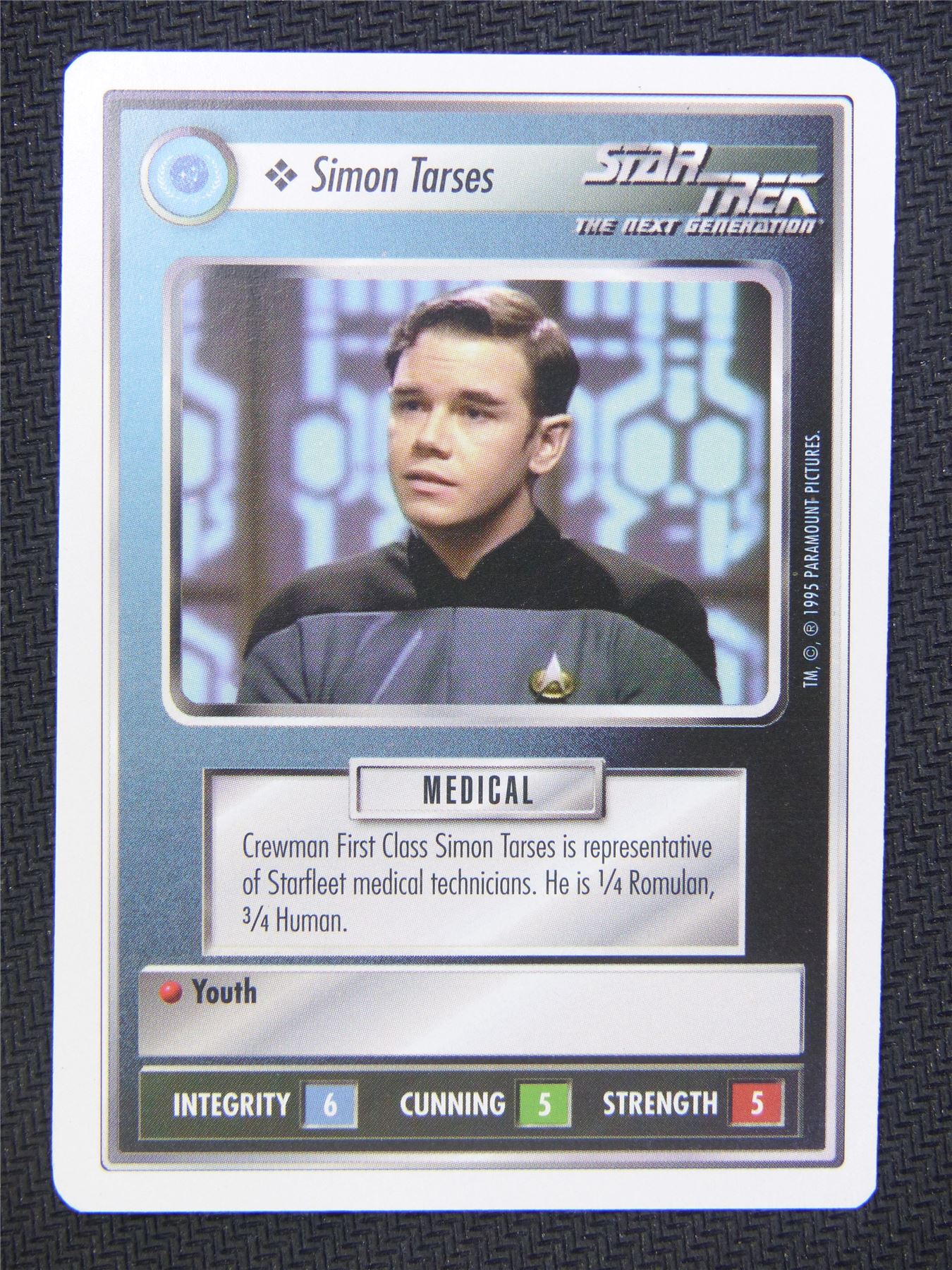Simon Tarses White Border - Star Trek Next Gen Card #4OC