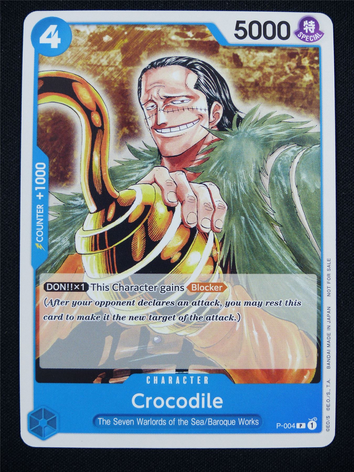 Crocodile P-004 Promo - One Piece Card #1DP