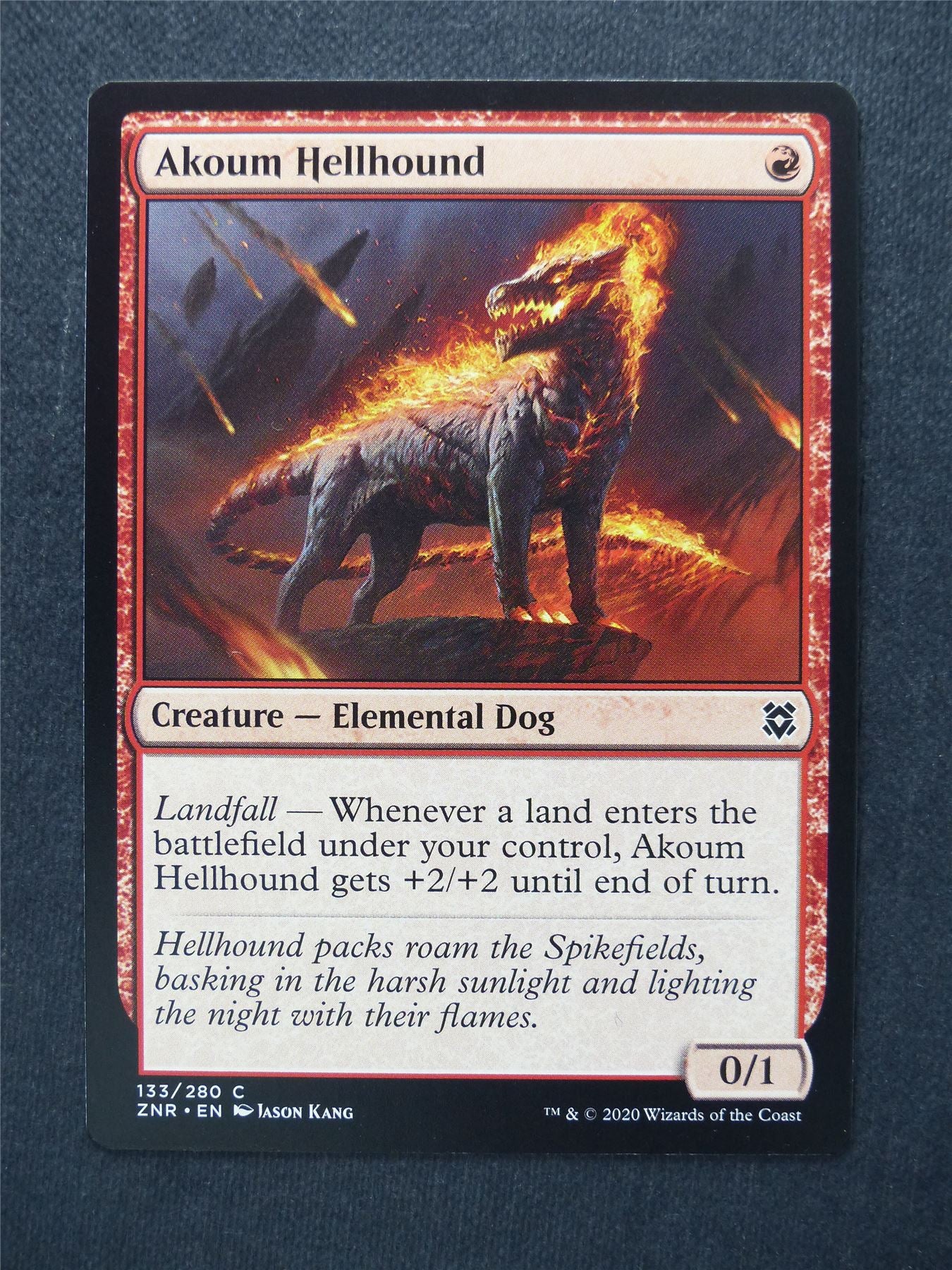 Akoum Hellhound - Mtg Magic Cards #UT
