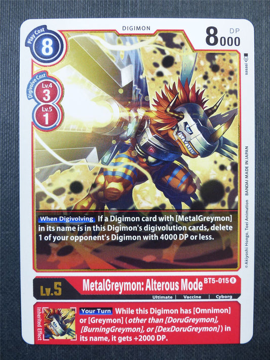 MetalGreymon: Alterous Mode BT5 R - Digimon Card #446