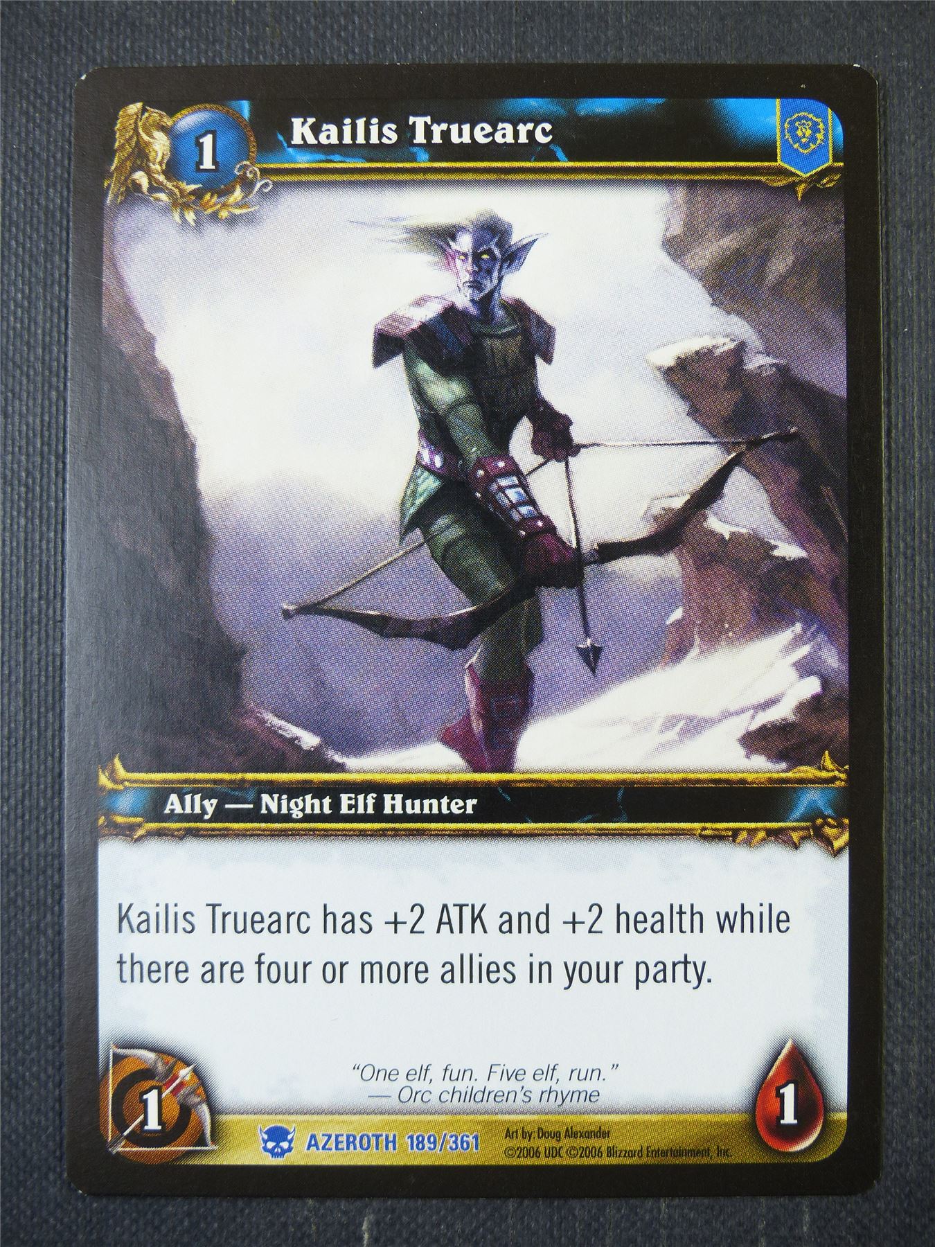 Kailis Truearc 189/263 - WoW Card #1DD