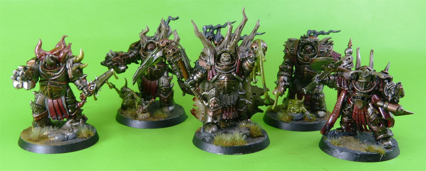 Nurgle Death Guard Lord Felthius and the Tainted Cohort - Warhammer AoS 40k #5F