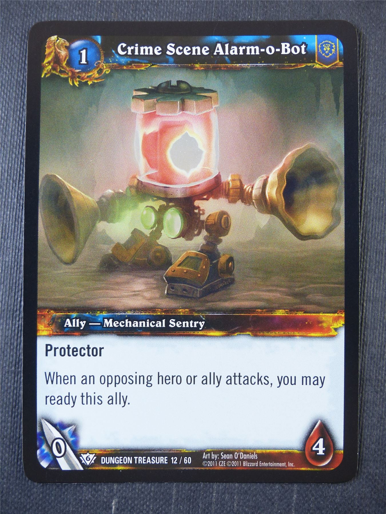 Crime Scene Alarm-o-Bot 12/60 Foil - WoW Card #19Q