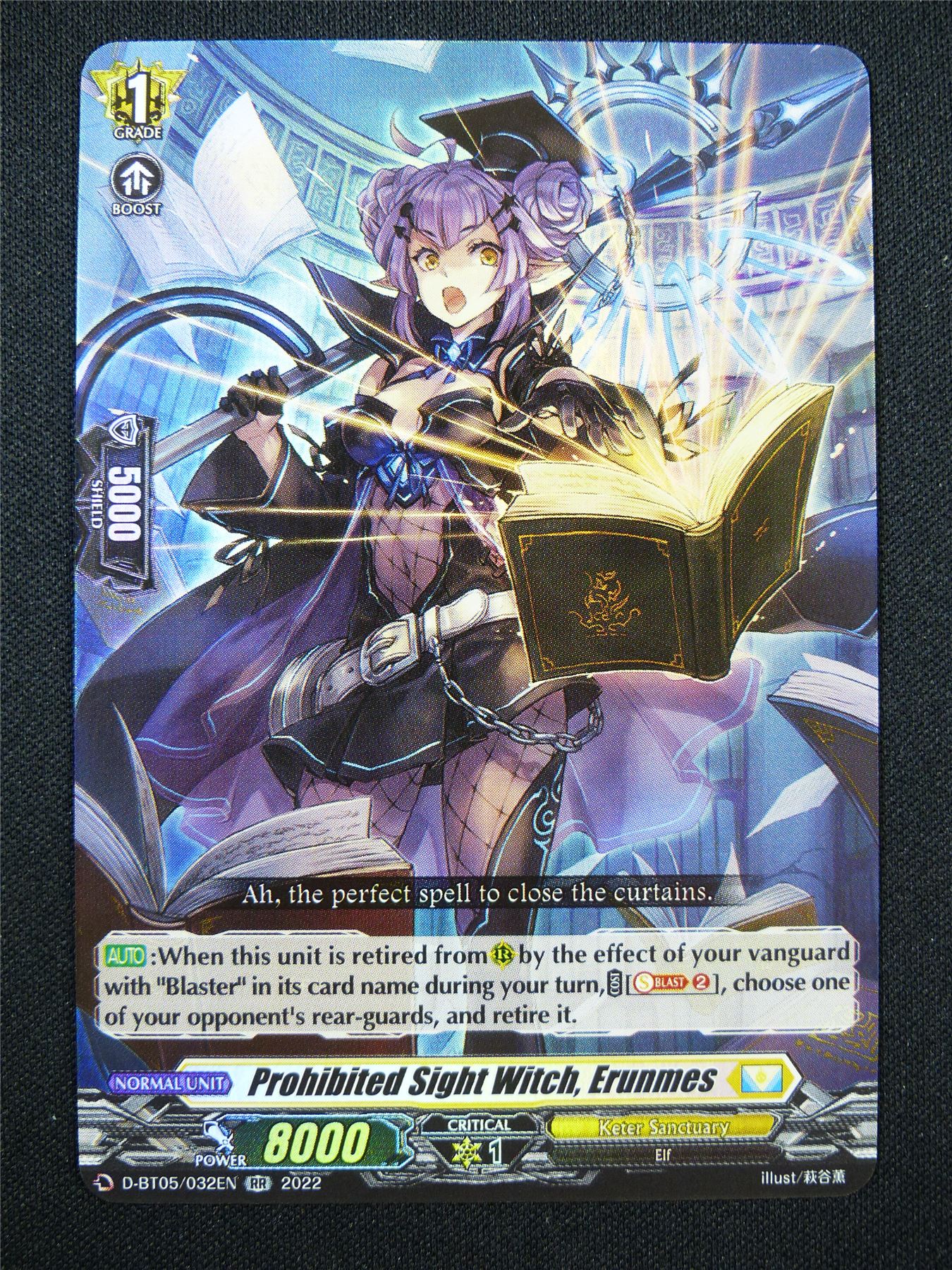 Prohibited Sight Witch Erunmes D-BT05 RR - Vanguard Card #30D