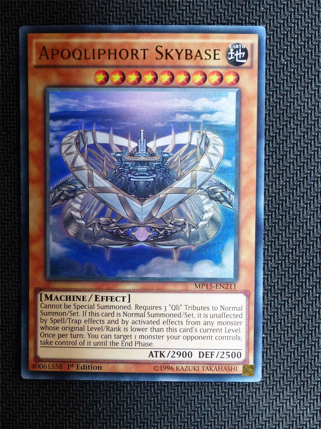 Apoqliphort Skybase - Mp15 - Ultra Rare - Yugioh Card # 1J31