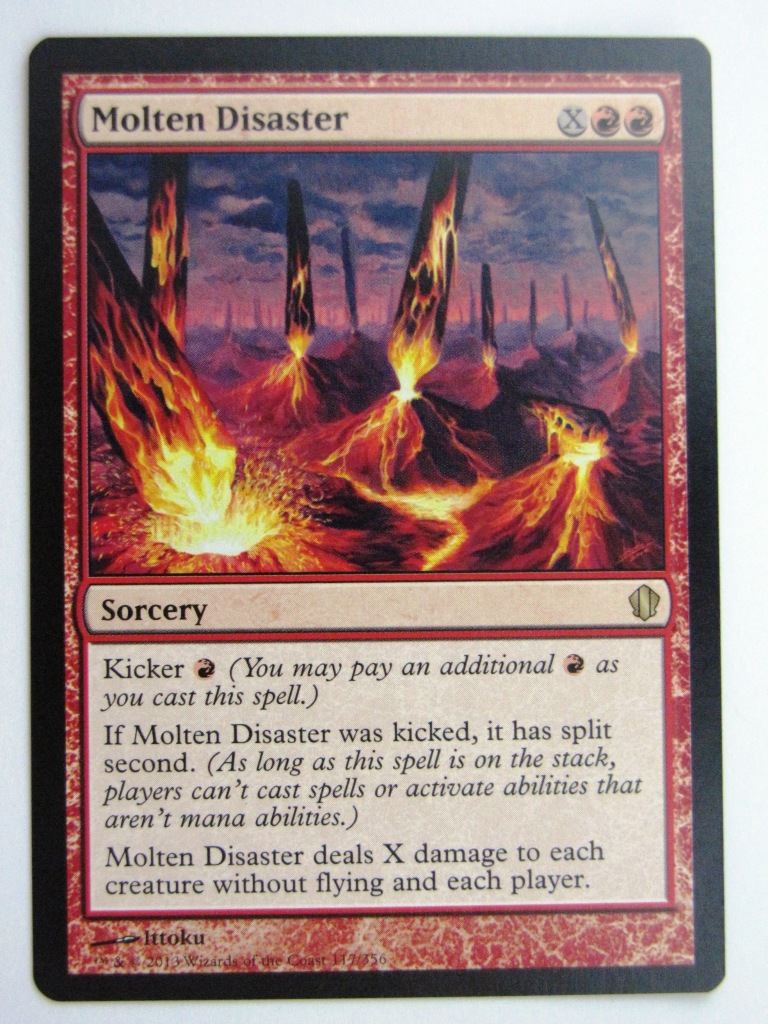MTG Magic Played Cards: MOLTEN DISASTER # 26B12